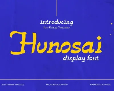 Hunosai font