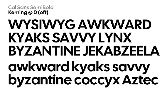 Cal Sans font