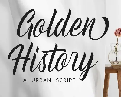Golden History font