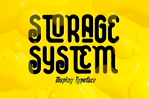 STORAGE SYSTEM DEMO font