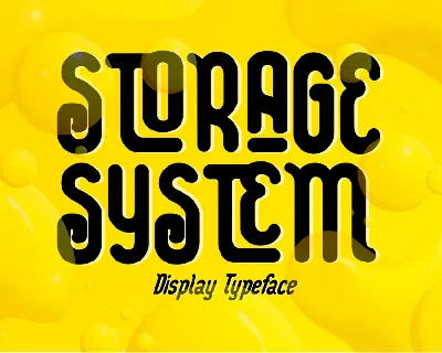 STORAGE SYSTEM DEMO font