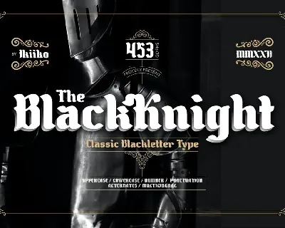 The Black Knight font