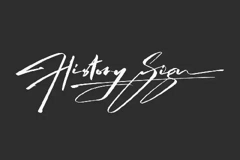 History Sign Demo font