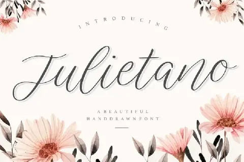 Julietano Handdraw font