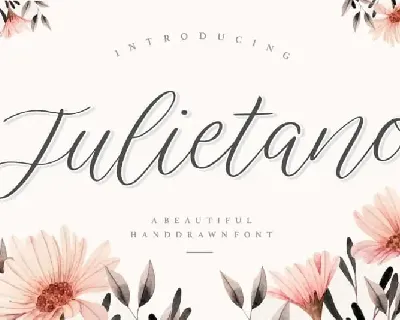 Julietano Handdraw font