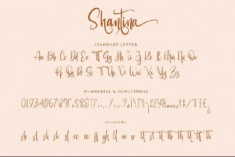 Shantina font