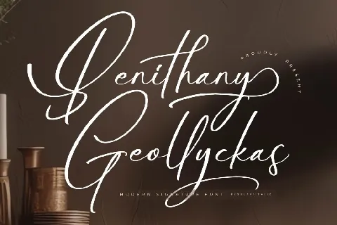 Benithany Geollyckas DEMO VERSI font
