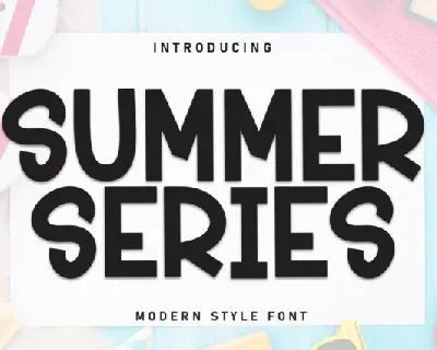 Summer Series Display font