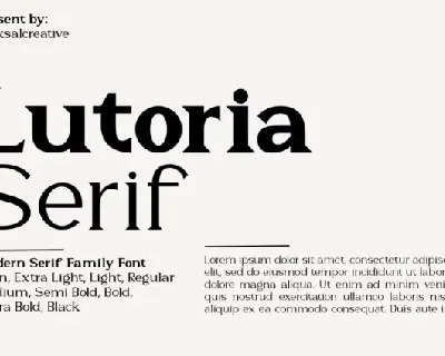 Lutoria Serif font