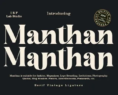 Manthan font