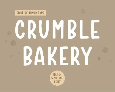 Crumble Bakery font