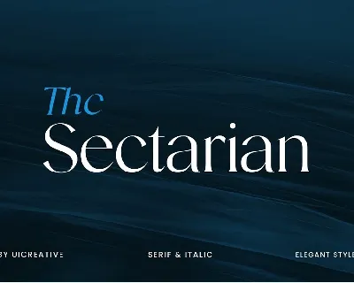 The Sectarian font