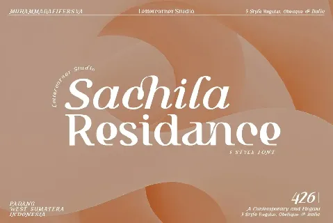 Sachila Residance font