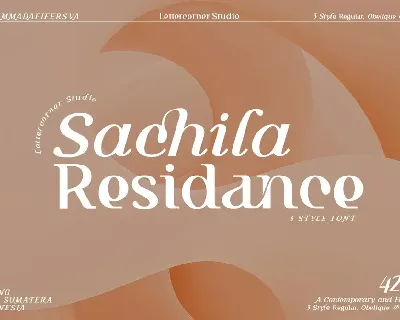 Sachila Residance font
