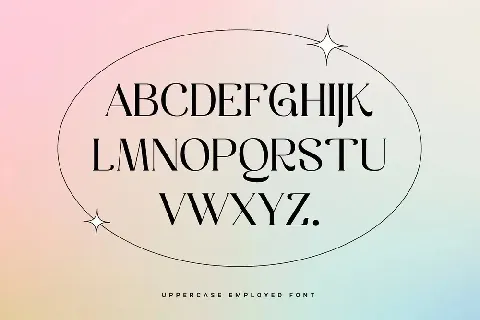 Employed font