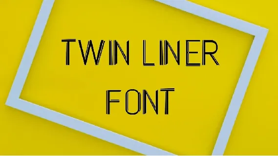 Twin Liner Display font