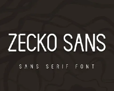 Zecko Sans Serif font