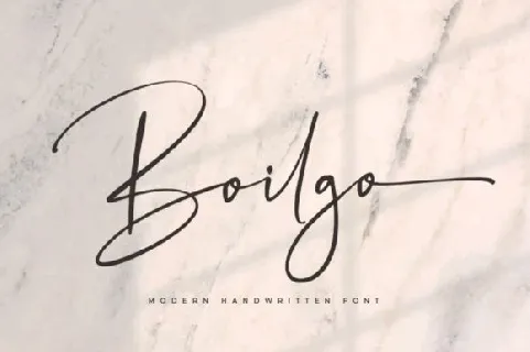 Boilgo Handwritten font