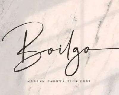 Boilgo Handwritten font