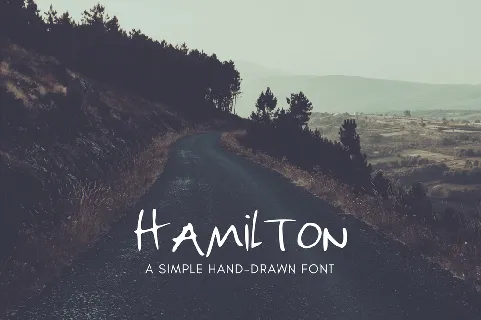 Hamilton Hand Drawn font