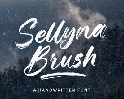 Sellyna Brush font