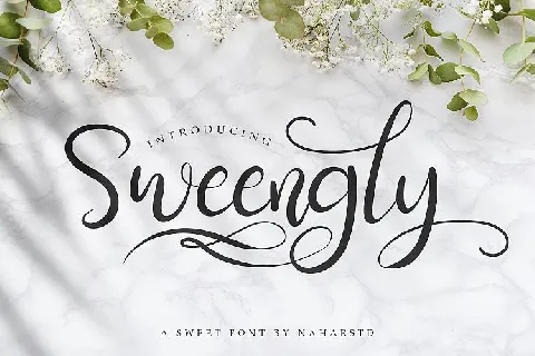 Sweengly Script font