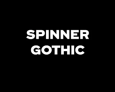 Spinner Gothic font