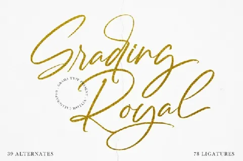 Grading Royal font