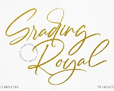 Grading Royal font