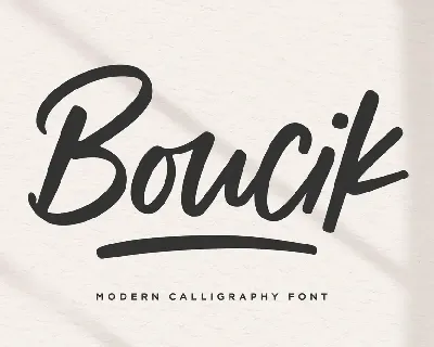 Boucik font