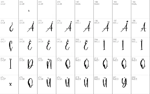 swallowtail font