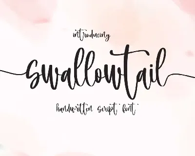 swallowtail font