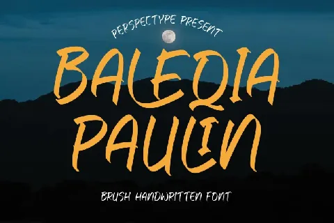 Baleqia Paulin font