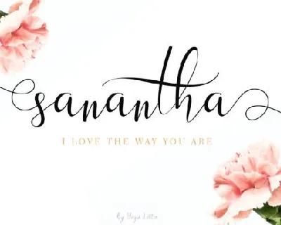 Sanantha Calligraphy font
