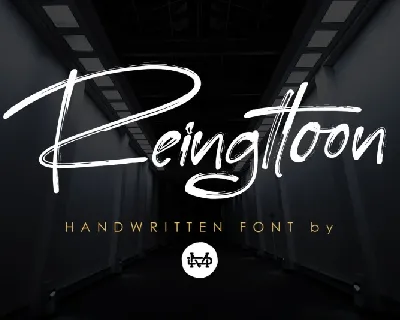 Reingttoon – Handwritten Brush font