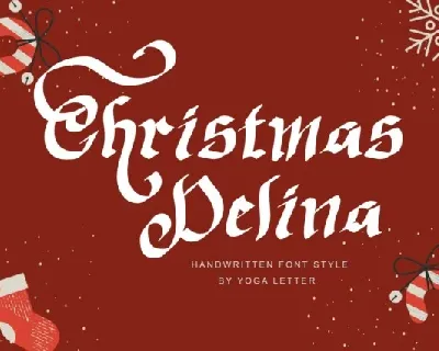 Christmas Delina font