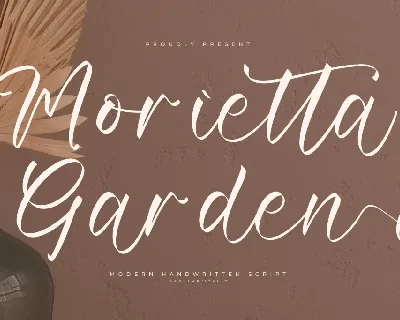 Morietta Garden DEMO VERSION font