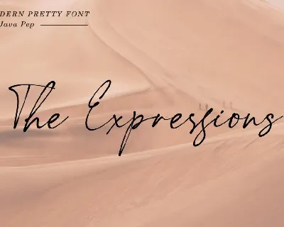 The Expressions Demo font