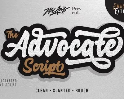 Advocate Script font