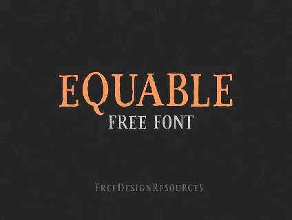 Equable Free font