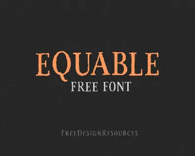 Equable Free font