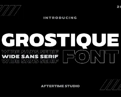 Grostique font