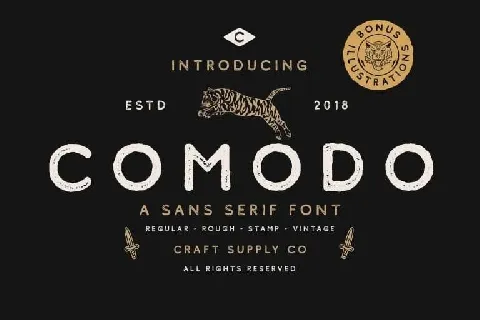 Comodo Family Free font