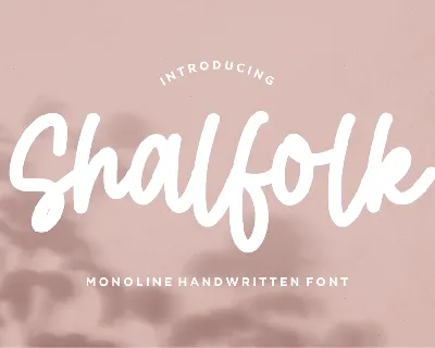 Shalfolk font