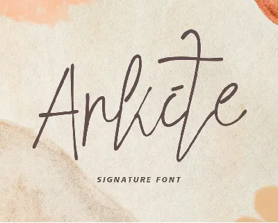 Arkite font