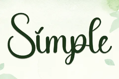 Simple Handwritten Typeface font