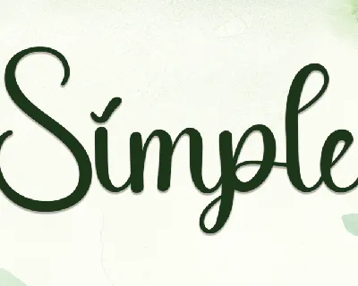 Simple Handwritten Typeface font