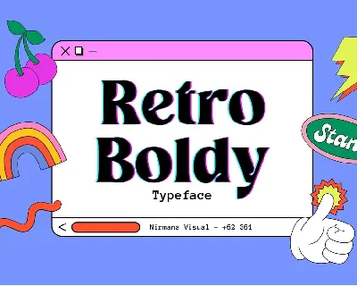 Retro Boldy font