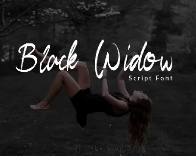 Free Black Widow Script font
