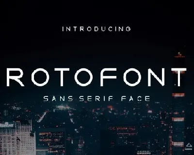 Roto Sans Serif font